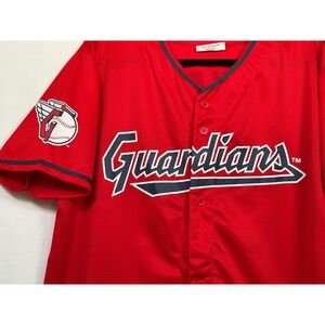 Match-Up Cleveland Guardians Steven Kwan #38 Baseball Jersey Red Mens XL